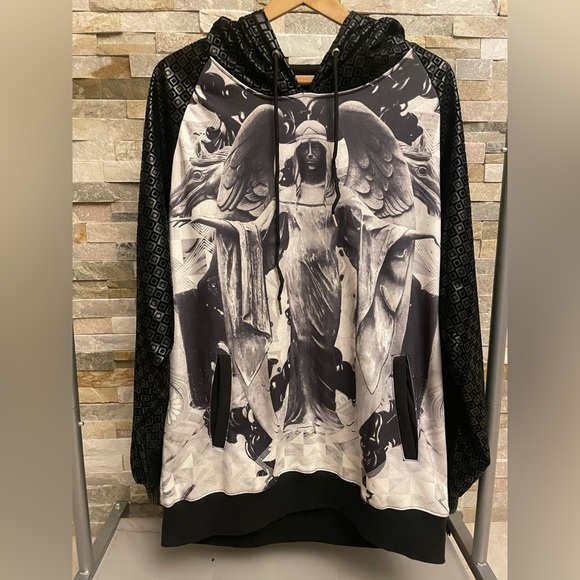 DOUBLE NEEDLE Hoodie Jacket Angel Hip Hop Streetwear Men XXL - Picture 1 of 4
